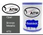 Preview: Opel, Bronze Metallic, 47U: 500ml Lackdose, von ATW Autoteile West.